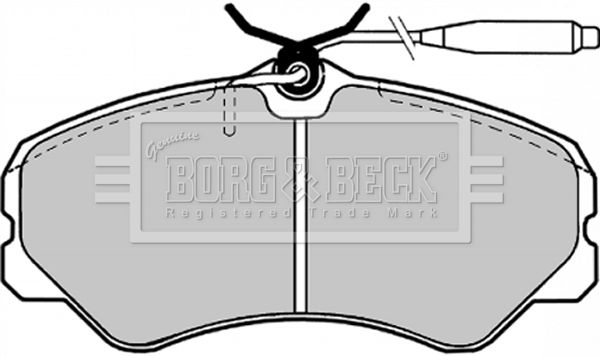 BORG & BECK Комплект тормозных колодок, дисковый тормоз BBP1130